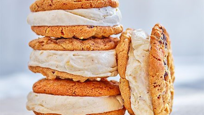 Quick banana ice cream sandwiches recipe | BBC Good Food