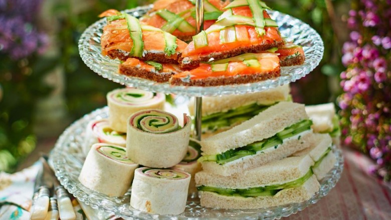 Cucumber finger sandwiches